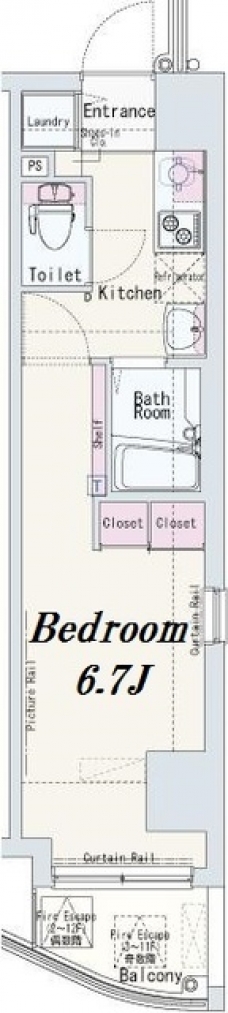 アイフェリーク神田の間取り図