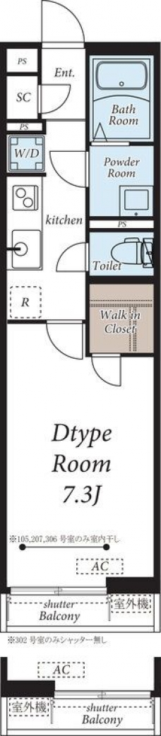 ヴィラ西新井の間取り図