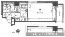 フェニックス新宿夏目坂の間取り図