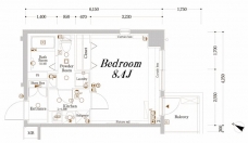 アクサス日本橋浜町の間取り図