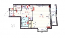 クレイシア北新宿の間取り図