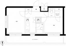 ルーブル早稲田弐番館の間取り図