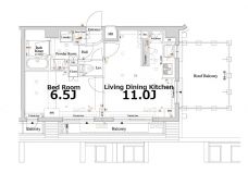 アクサス品川レジデンスの間取り図