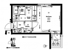 アクサスガレリアレジデンス東高円寺の間取り図