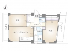 メインステージ白金高輪の間取り図