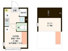 Villetta I 亀戸の間取り図