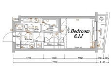 アクサス豊洲アジールコートの間取り図