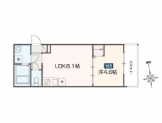 MELDIA新宿の間取り図