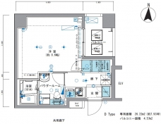 メインステージ亀戸IIIの間取り図