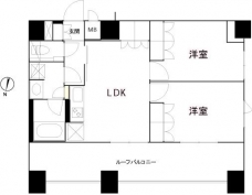 ルーブル方南町弐番館の間取り図