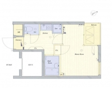 アイフェリーク日本橋の間取り図