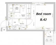アクサスガレリアレジデンス東高円寺の間取り図
