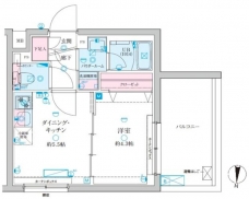 ジェノヴィア京成立石Vの間取り図