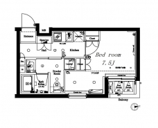 アクサスガレリアレジデンス東高円寺の間取り図