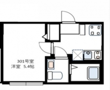 Casa 四葉 Bの間取り図