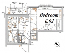 アクサス豊洲アジールコートの間取り図