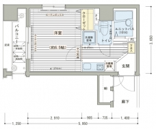 メインステージ日本橋馬喰町駅前の間取り図