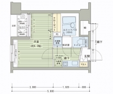 メインステージ日本橋馬喰町駅前の間取り図