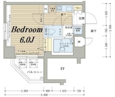 メインステージ日本橋馬喰町駅前の間取り図