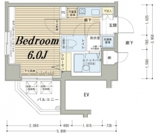 メインステージ日本橋馬喰町駅前の間取り図