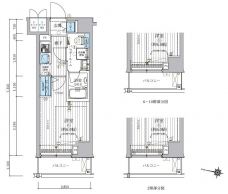メインステージ松戸の間取り図