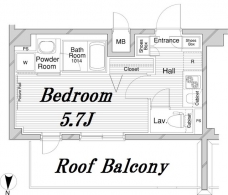 メインステージ錦糸町IIの間取り図