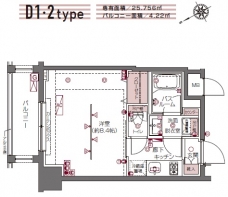 ZOOM白金高輪の間取り図