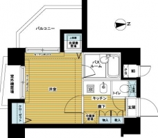 フェニックス北新宿エルミタージュの間取り図