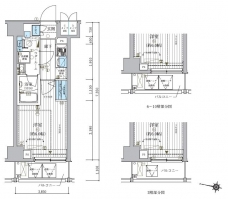 メインステージ松戸の間取り図