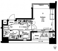 アークマーク八丁堀アジールコートの間取り図
