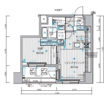 メインステージ入谷IIの間取り図