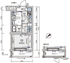 メインステージ不動前IIの間取り図