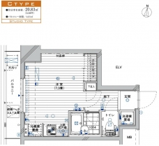 メインステージ錦糸町IVの間取り図