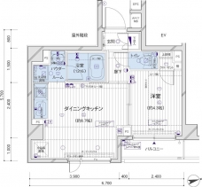 メインステージ府中中河原駅前の間取り図