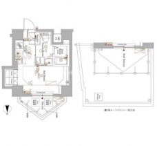 アクサス新宿タワーズイーストの間取り図