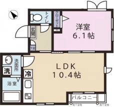 エスポワール東大井の間取り図