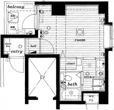 ミリオンステージ西早稲田壱番館の間取り図