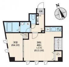 ピークサイドレジデンス早稲田の間取り図