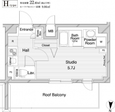 メインステージ錦糸町IIの間取り図