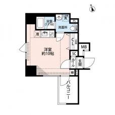 プレール・ドゥーク東新宿IIIの間取り図