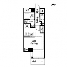 プレール・ドゥーク錦糸町Vの間取り図