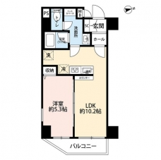 プレール・ドゥーク浅草IVの間取り図