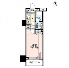 プレール・ドゥーク東新宿IIIの間取り図