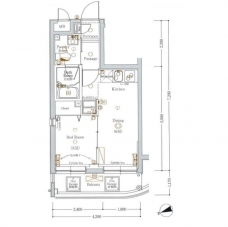 アクサス等々力の間取り図