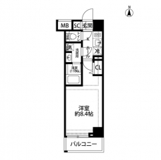 プレール・ドゥーク錦糸町Vの間取り図