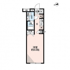 プレール・ドゥーク中野上高田の間取り図