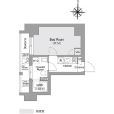コンフォリア・リヴ森下ＭＵＴＩＯの間取り図