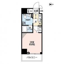 プレール・ドゥーク住吉IVの間取り図