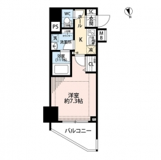 プレール・ドゥーク東新宿IIIの間取り図