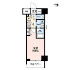 プレール・ドゥーク東雲IIIの間取り図